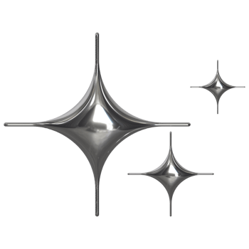 3d chrome Retro futuristic y2k elements png