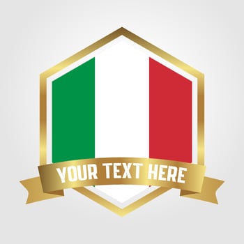 Golden Luxury Italy Label Illustration vector