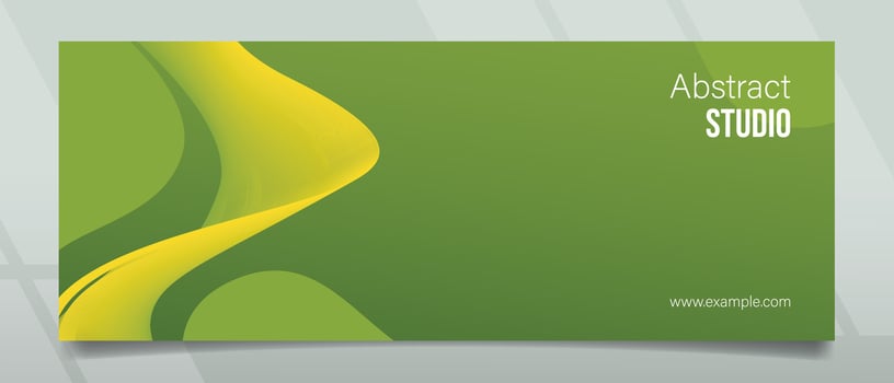 Abstract Studio Green Gradation Background Banner Design vector
