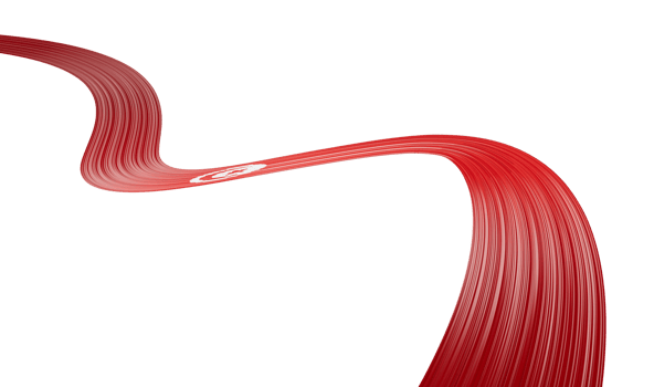 Abstract Flag of Tunisia with wavy ribbon 3d illustration png