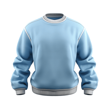 Blue sweatshirt isolated on transparent background png