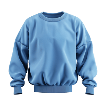 Blue sweatshirt isolated on transparent background png