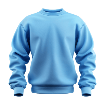 Blue sweatshirt isolated on transparent background png
