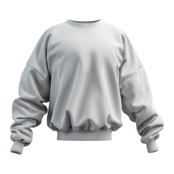 Ash sweatshirt isolated on transparent background png