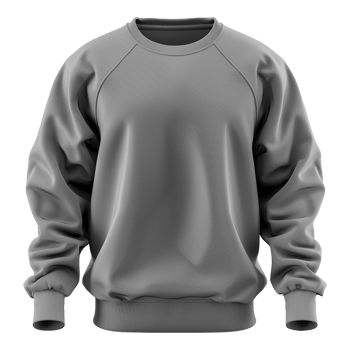 Ash sweatshirt isolated on transparent background png