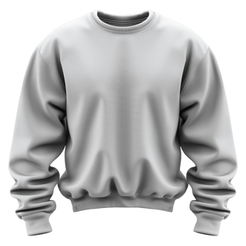 Ash sweatshirt isolated on transparent background png