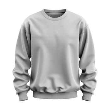 Ash sweatshirt isolated on transparent background png