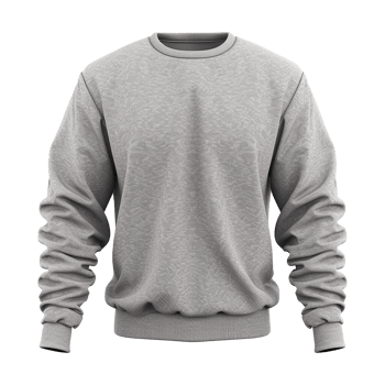 Ash sweatshirt isolated on transparent background png
