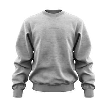 Ash sweatshirt isolated on transparent background png