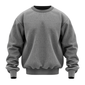 Ash sweatshirt isolated on transparent background png