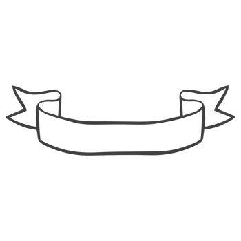 Black ribbon, outline ribbon png