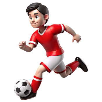 Soccer Player 3d Graphic png