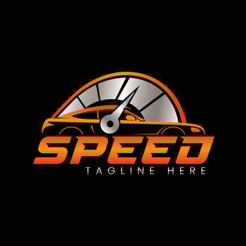 speed car logo design vector