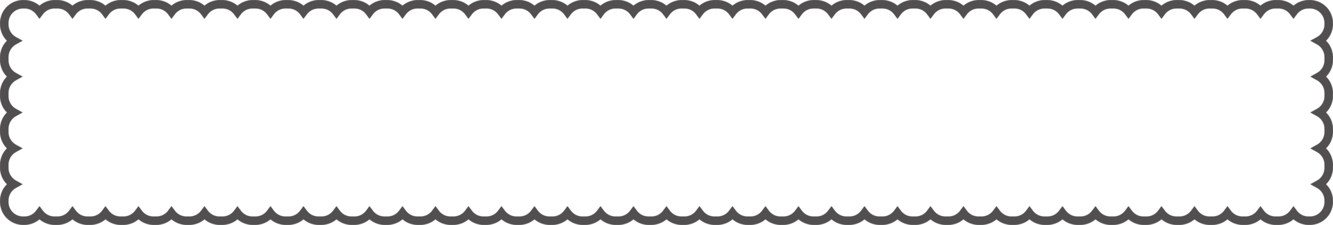 Scallop edge rectangle frame. Outline shape with lace png