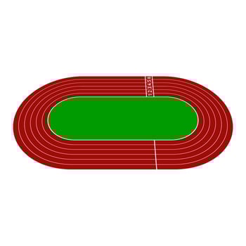 Sports field and equipment. Sports stadium or arena and ground vector