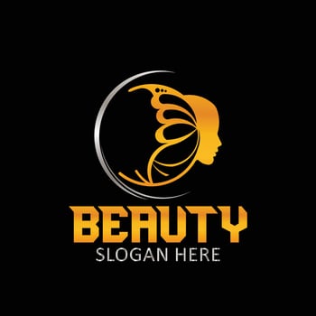 Salon logo design vector