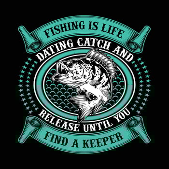 Fishing T-Shirt Design vector