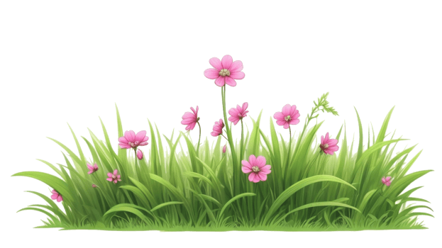 grass and flower. summer grass clipart png