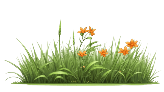 grass and flower. summer grass clipart png