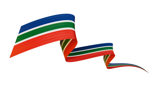 3d Flag Of South Africa 3d Wavy Shiny South Africa Ribbon Flag, 3d illustration png