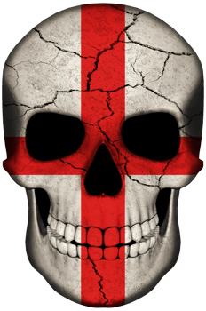 England George Cross English Skull png