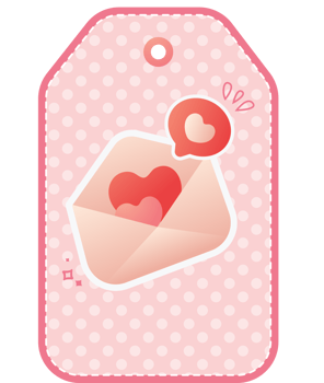 Valentines day label templates png
