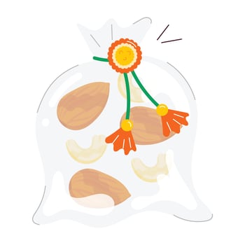 Rakhi Festival Flat Style Stickers vector