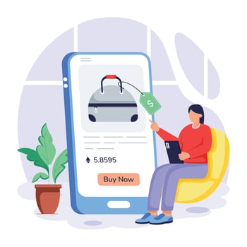 Cyber Monday Flat Illustrations vector