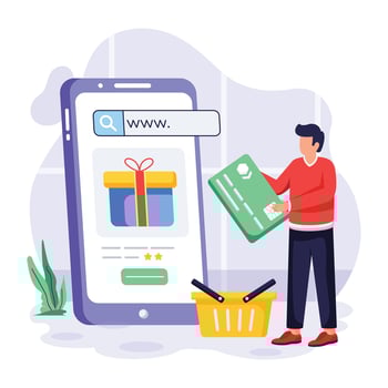 Cyber Monday Flat Illustrations vector