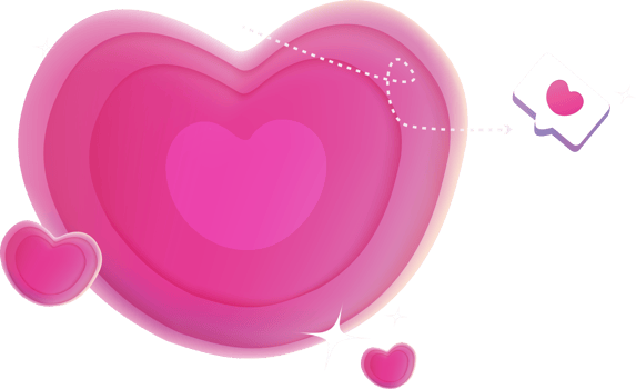 cute love and heart png