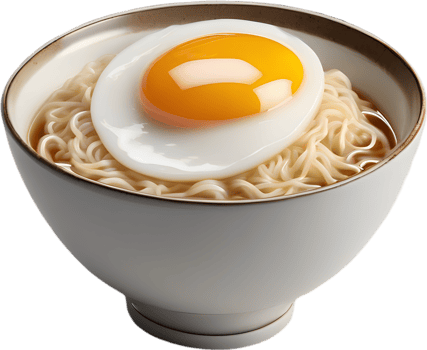 Delicious instant Ramen, ideal for satisfying hunger swiftly. AI-Generated. png