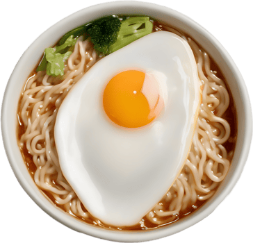 Delicious instant Ramen, ideal for satisfying hunger swiftly. AI-Generated. png