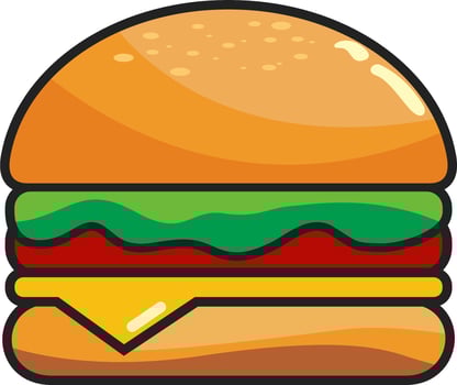 this a Burger Delicious Picture vector