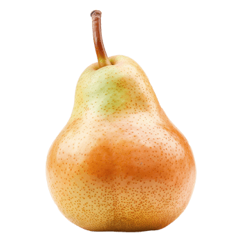 Pear fruit isolated on transparent background png