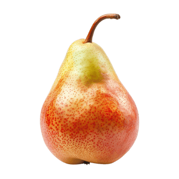 Pear fruit isolated on transparent background png