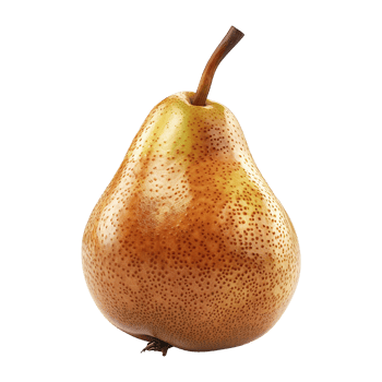 Pear fruit isolated on transparent background png