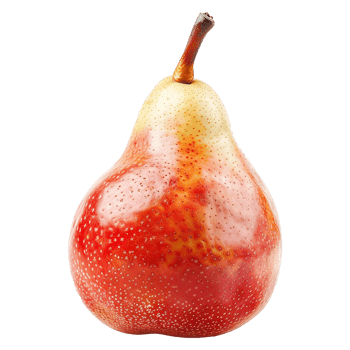 Pear fruit isolated on transparent background png