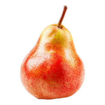 Pear fruit isolated on transparent background png