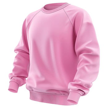 Pink sweatshirt isolated on transparent background png