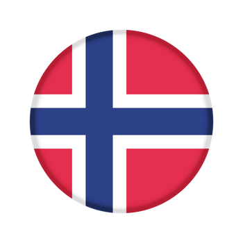Round flag of Norway png