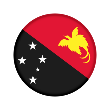 Round flag of Papua New Guinea png