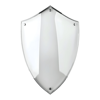 Protection Shield on Transparent Background png