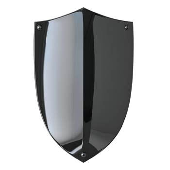 Protection Shield on Transparent Background png