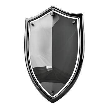 Protection Shield on Transparent Background png