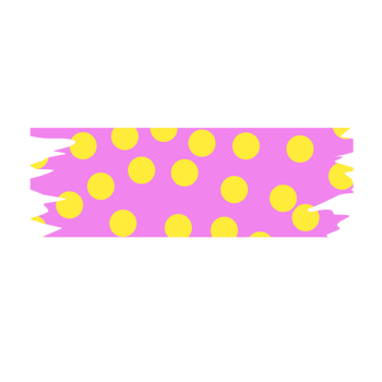 Colorful washi tape for your design png