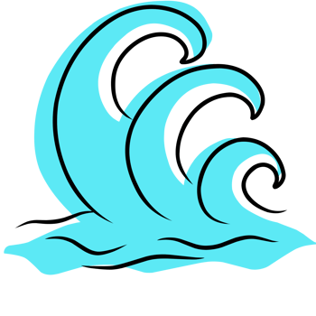 Summer beach in blue colour png