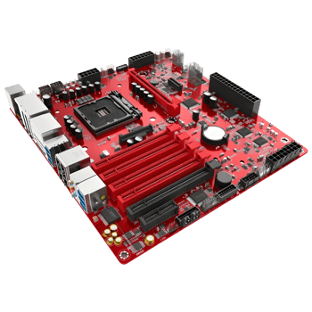 Computer Motherboard on Transparent Background png