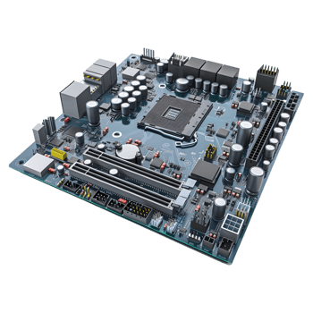 Computer Motherboard on Transparent Background png