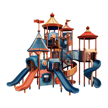 Isometric Play Area of Kids on Transparent Background png