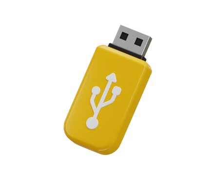 USB pendrive icon 3d rendering illustration png